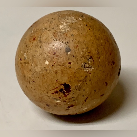 19th Century German Antique Large 1.75” Clay Boulder Marble - Picture 8 of 10